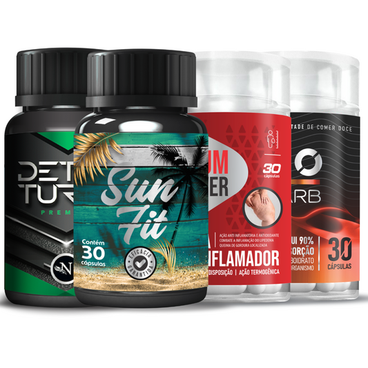 Combo Sun Fit + Detox Turbo Premium + Buum Power + No carb