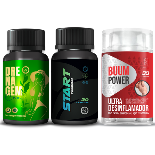 START PREMIUM + Drenagem Caps +  Buumpower